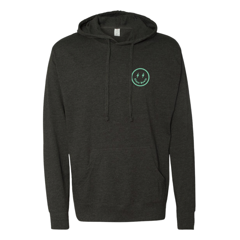 Checkerboard Smiley Hooded Long Sleeve